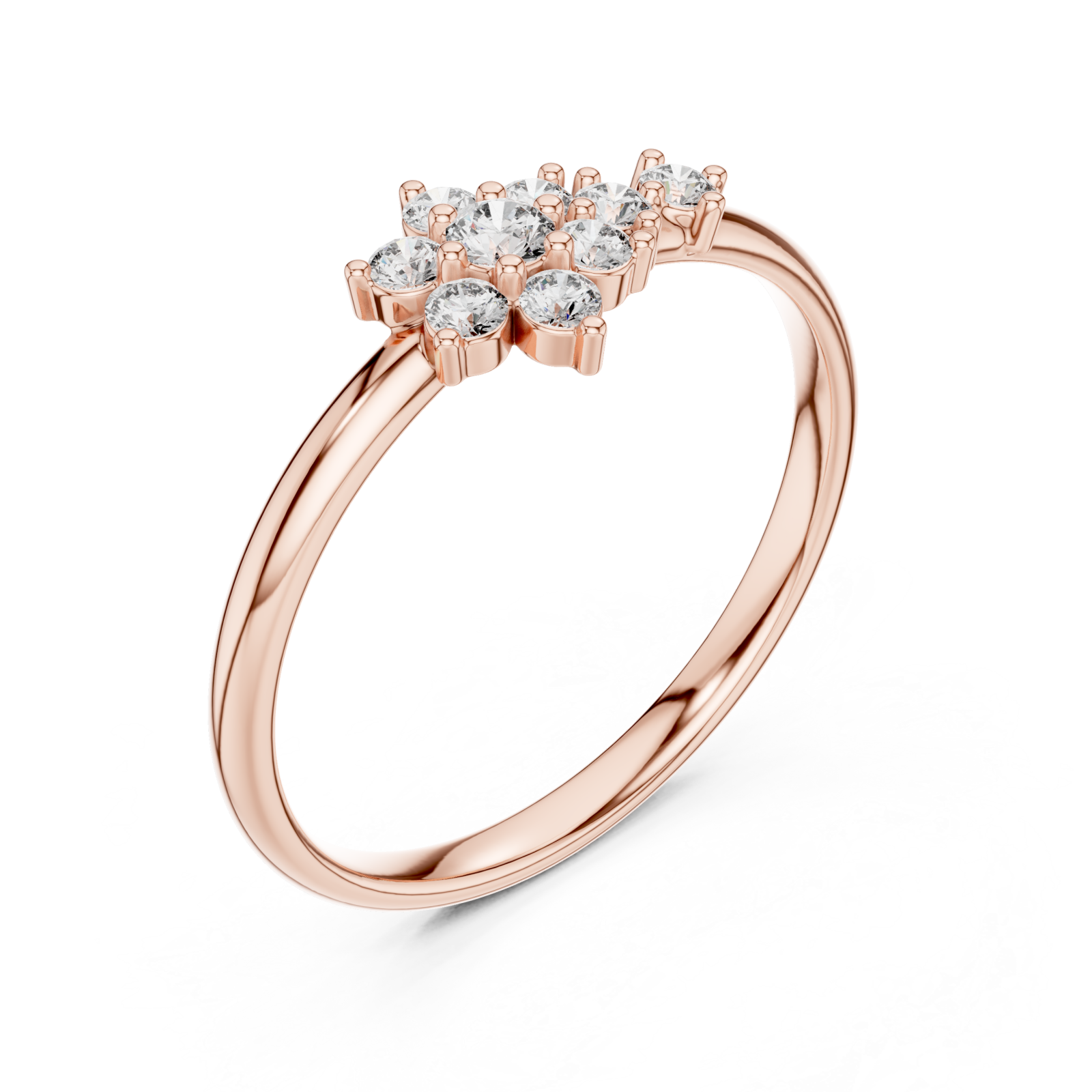  Rose Gold Opaline Embrace Classic Statement Ring Right View