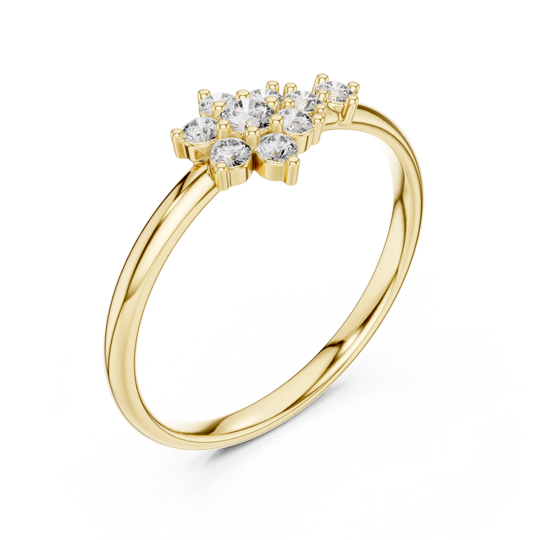 Gold Opaline Embrace Classic Statement Ring Right View