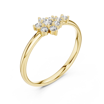 Gold Opaline Embrace Classic Statement Ring Right View