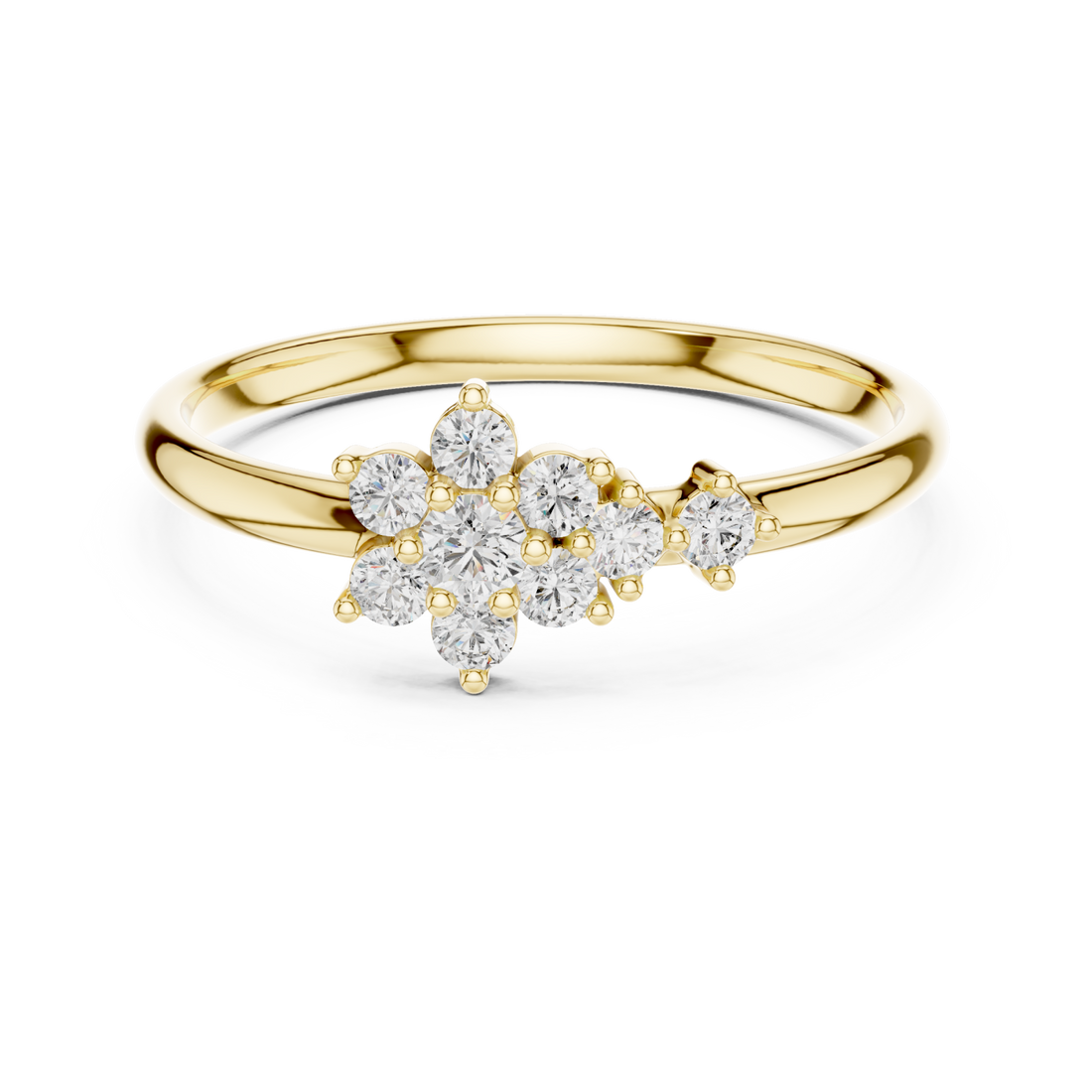 Gold Opaline Embrace Classic Statement Ring Right View