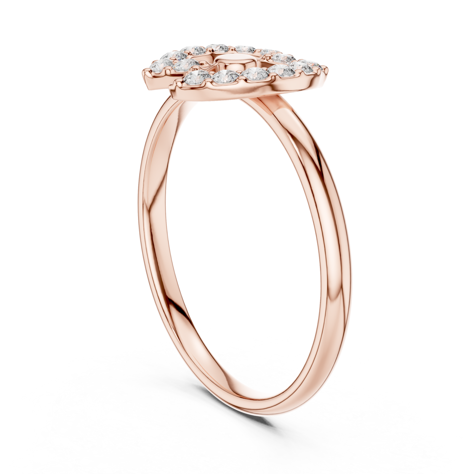  Rose Gold Eternal Harmony Orbit Ring Left View