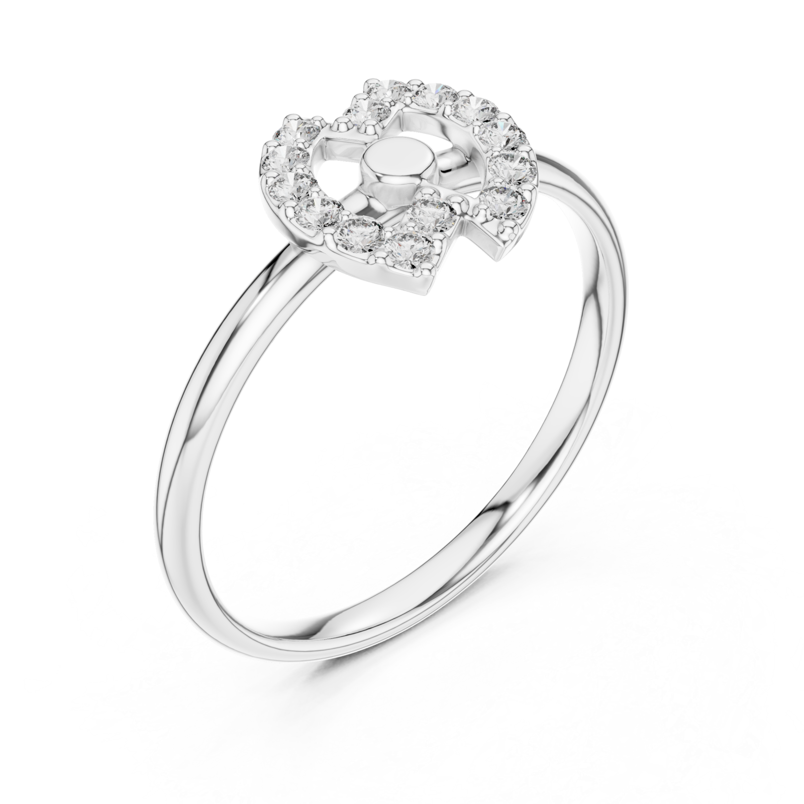  White Gold Eternal Harmony Orbit Ring Right View