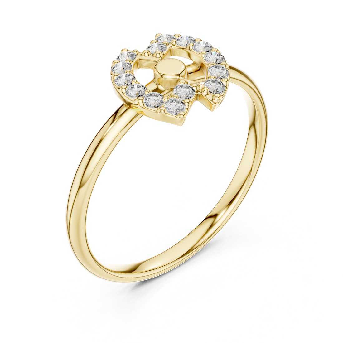 Gold Eternal Harmony Orbit Ring Right View
