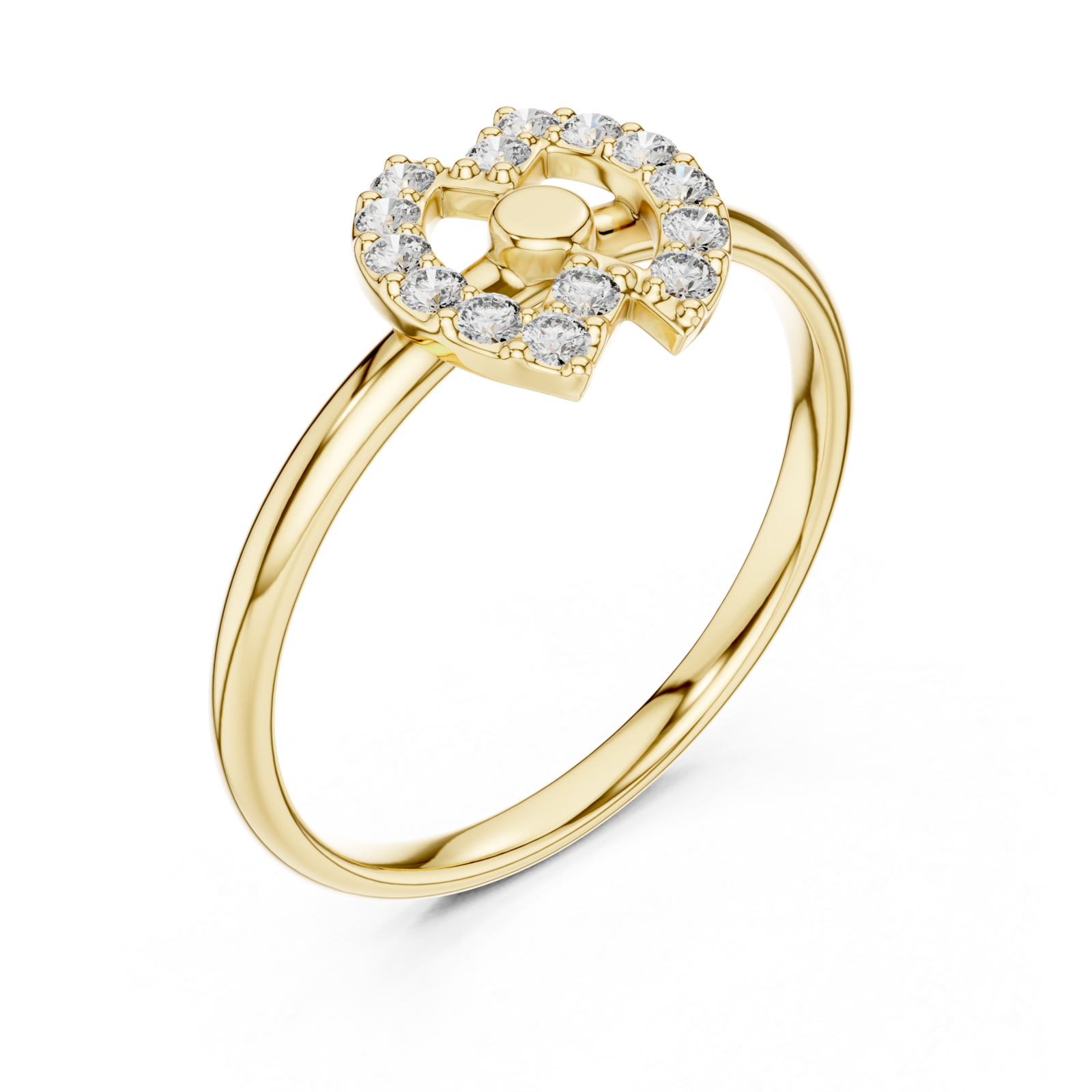 Gold Eternal Harmony Orbit Ring Right View