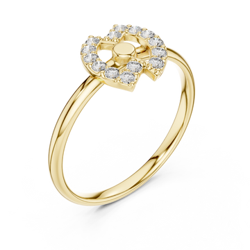 Gold Eternal Harmony Orbit Ring Right View