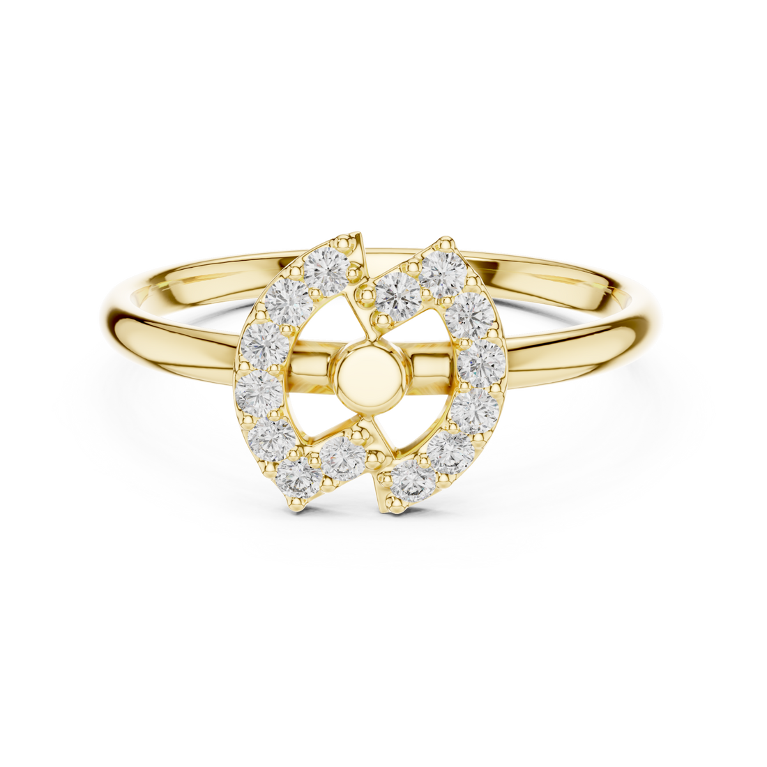 Gold Eternal Harmony Orbit Ring Right View