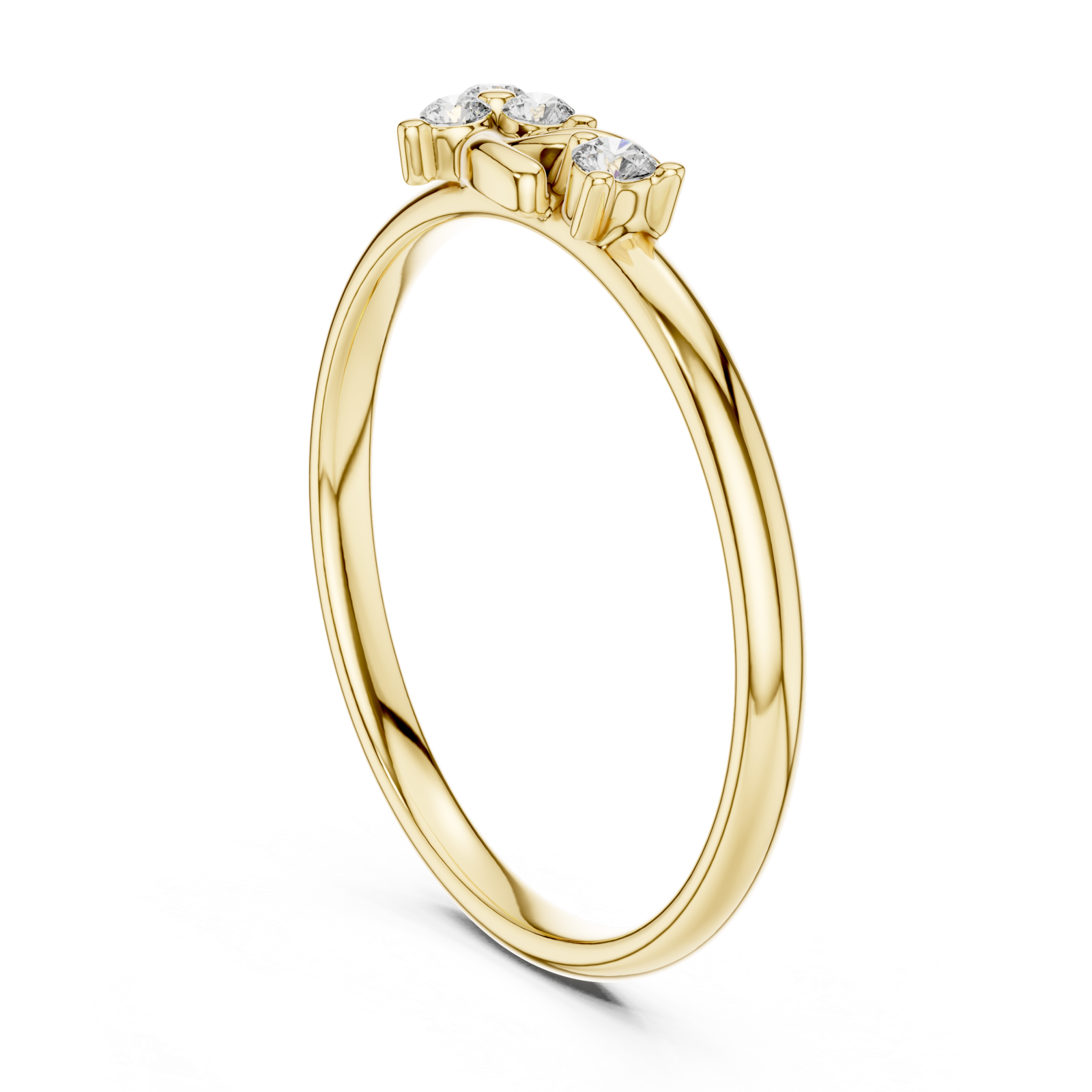  Gold Dawnlight Essence Crossover Ring Left View