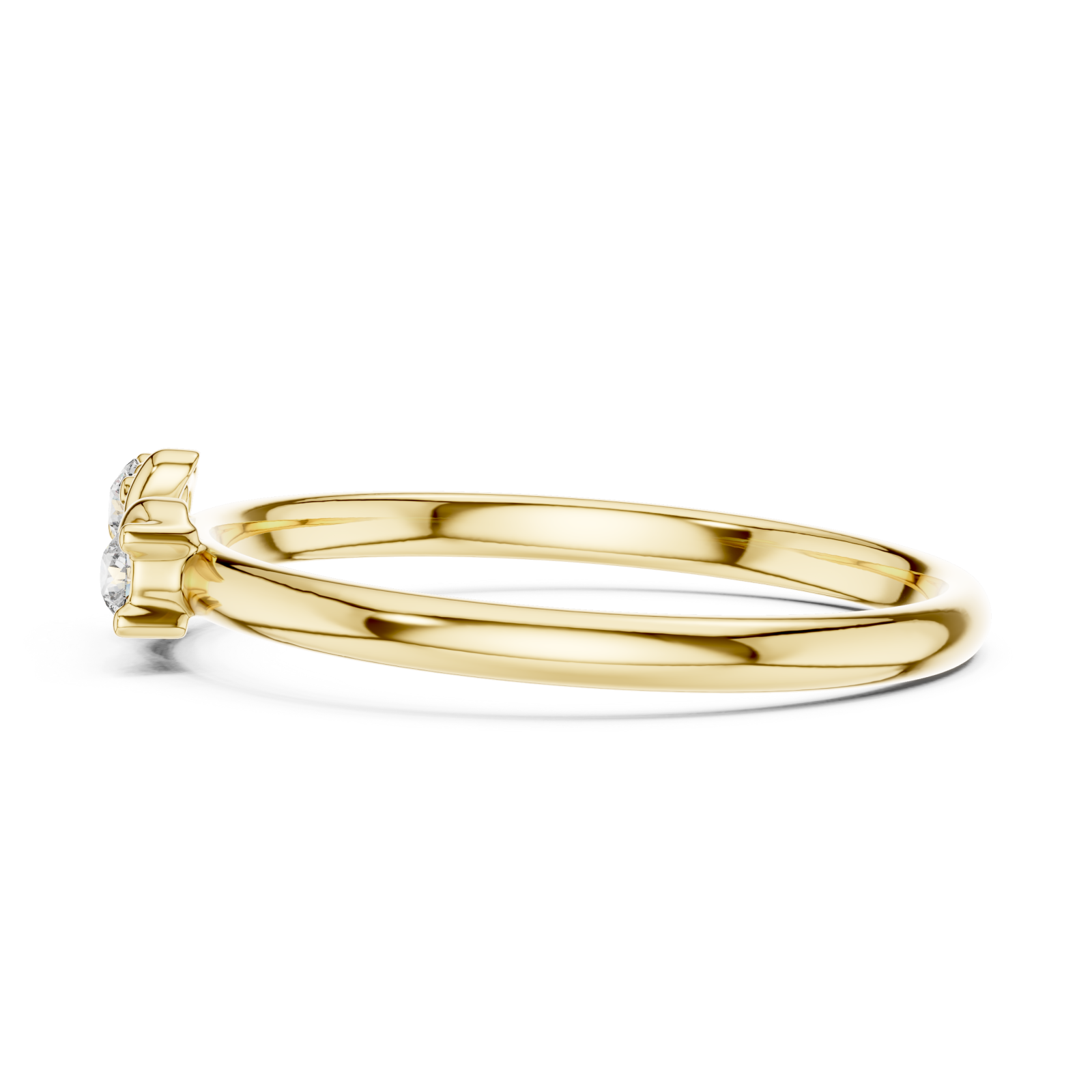 Gold Dawnlight Essence Crossover Ring Side View