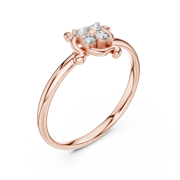  Rose Gold Starlit Whisper Classic Band Ring Right View