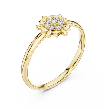 Gold Radiant Petal Glow Right View