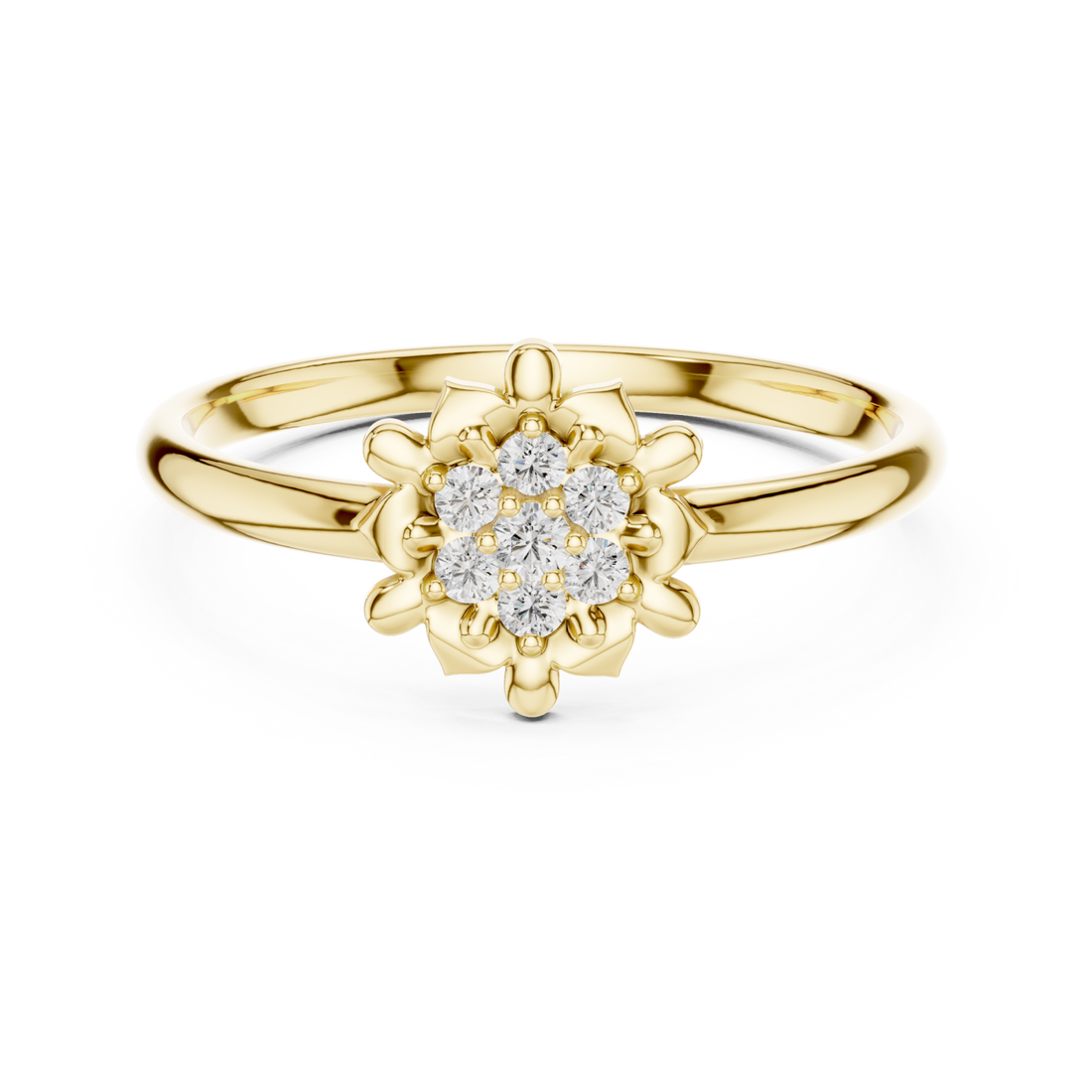 Gold Radiant Petal Glow Right View