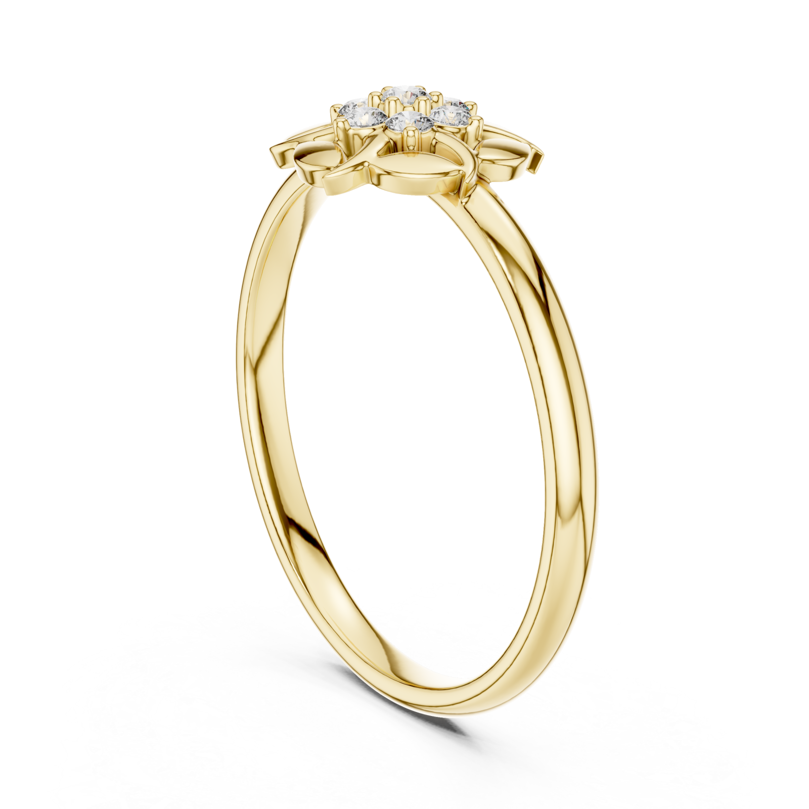  Gold Opulent Floral Dusk Band Left View