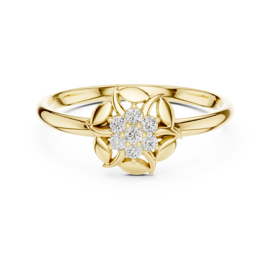 Gold Opulent Floral Dusk Band Right View