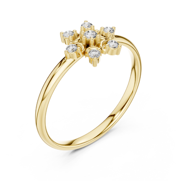 Gold Radiant Aura Lattice Bloom Band Right View