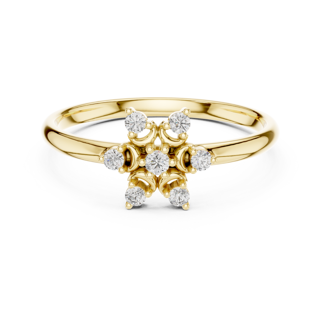 Gold Radiant Aura Lattice Bloom Band Right View