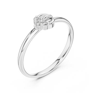 White Gold Serene Blossom Dream Halo Ring Right View
