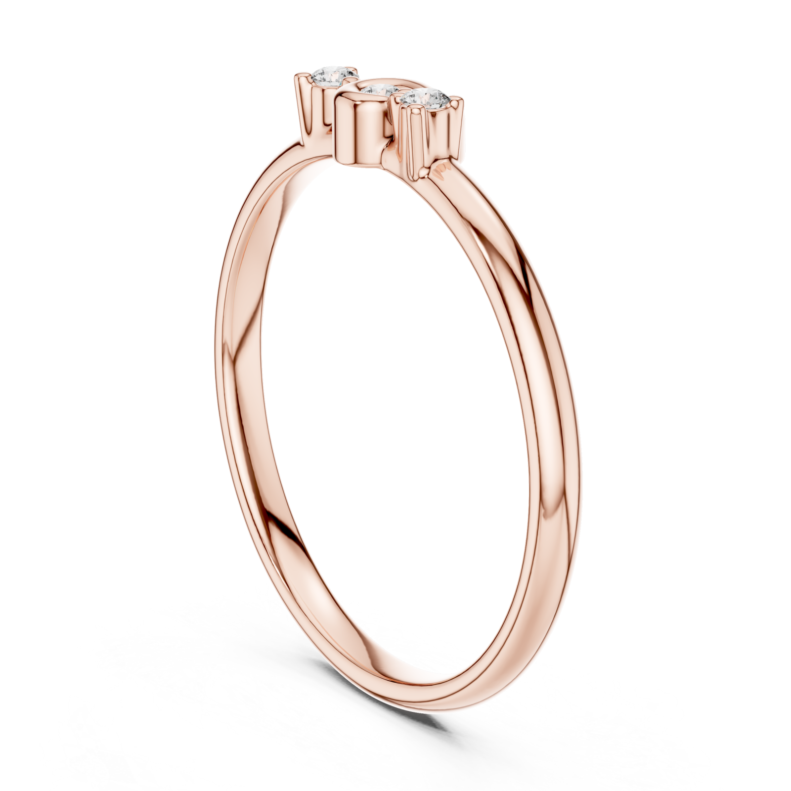  Rose Gold Celestial Harmony Band Left View