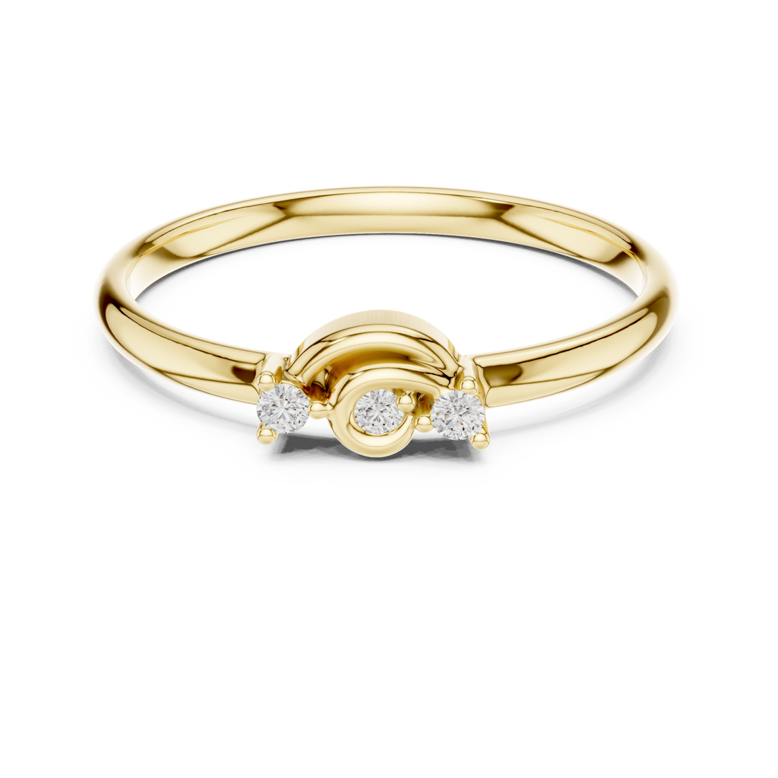 Gold Celestial Harmony Band Right View