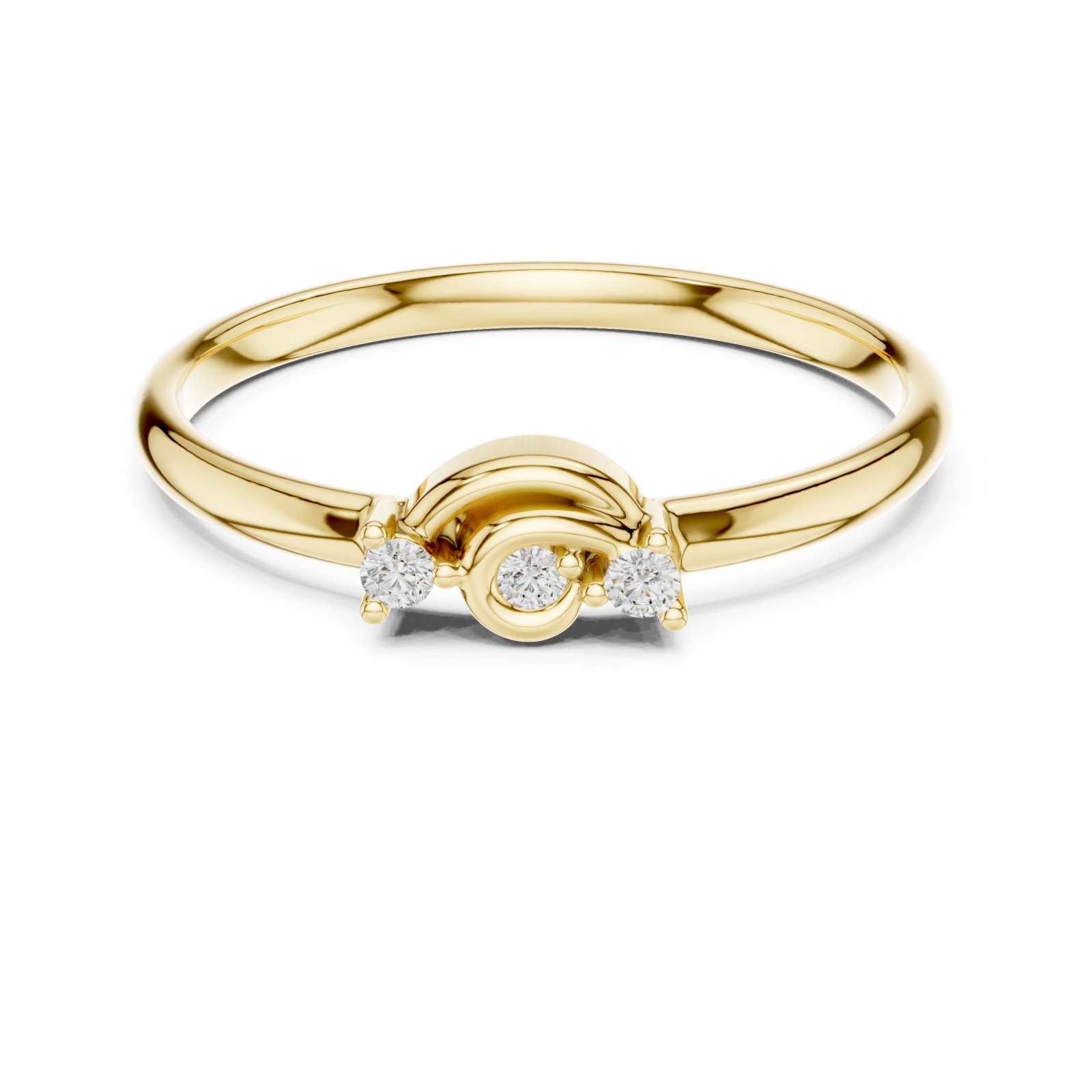  Gold Celestial Harmony Band Front View