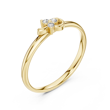 Gold Pure Grace Radiant Bloom Cocktail Ring Right View