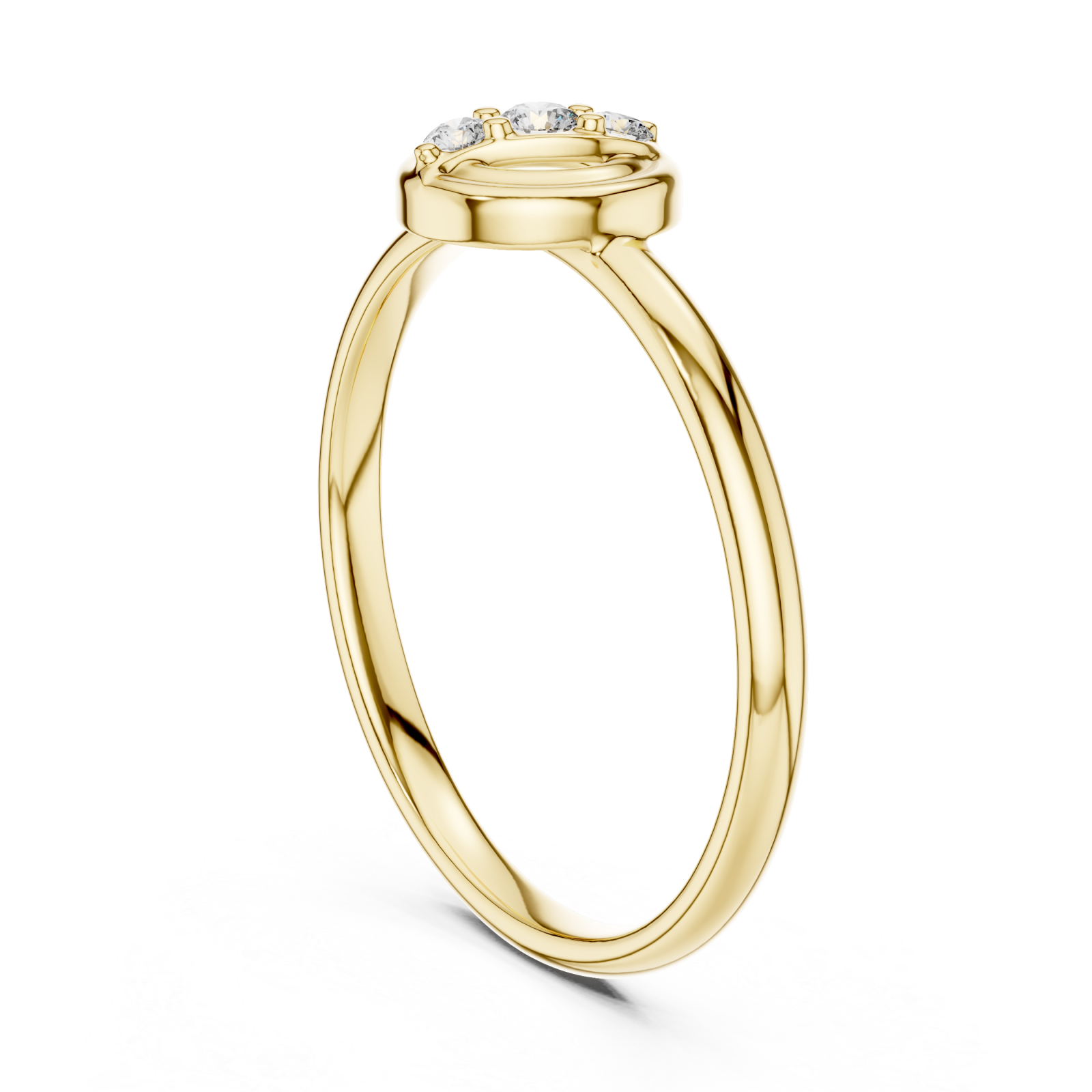  Gold Celestial Orbit Grace Ring Left View
