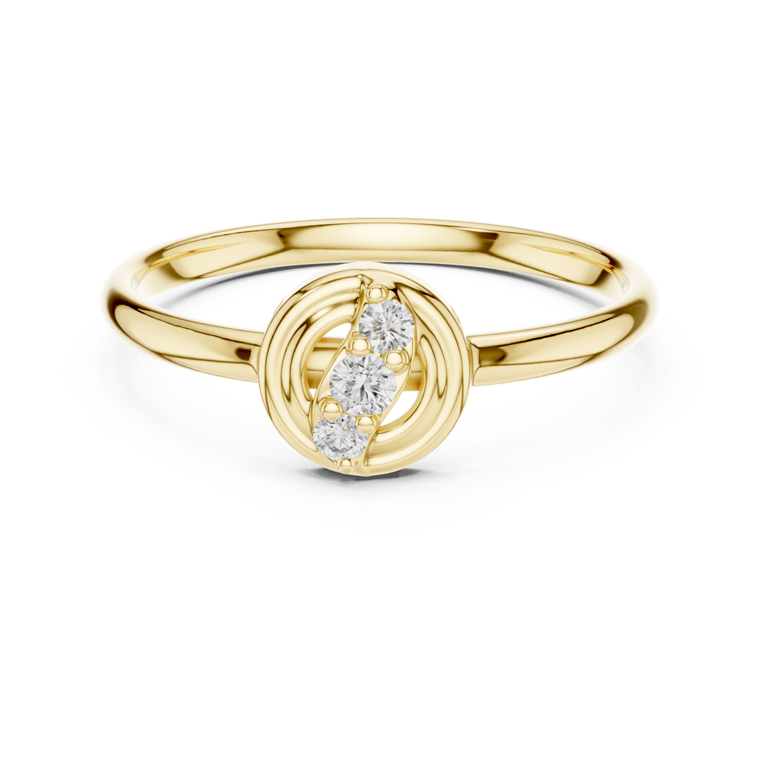 Gold Celestial Orbit Grace Ring Right View