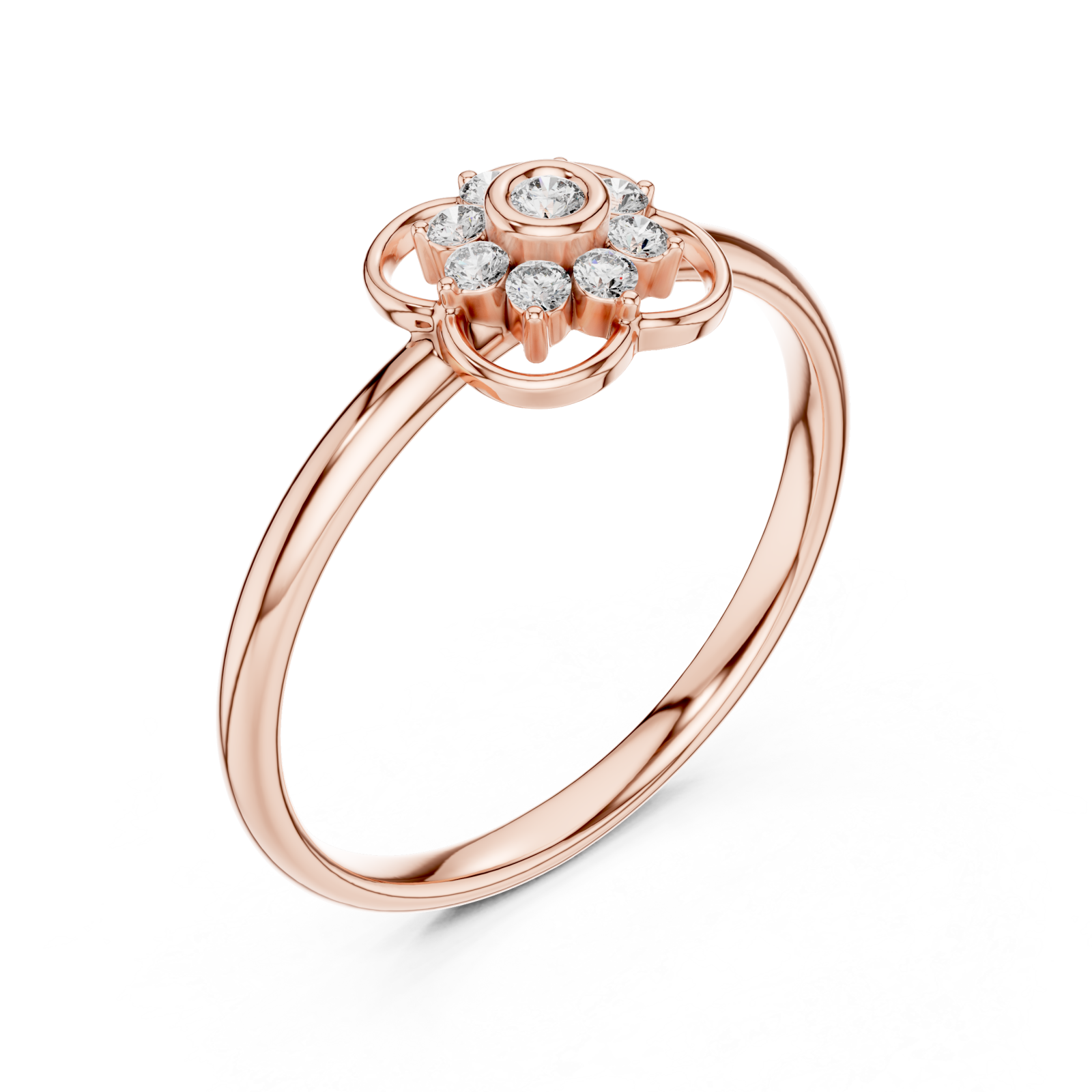  Rose Gold Celestial Revival Iconic Band Ring Right View