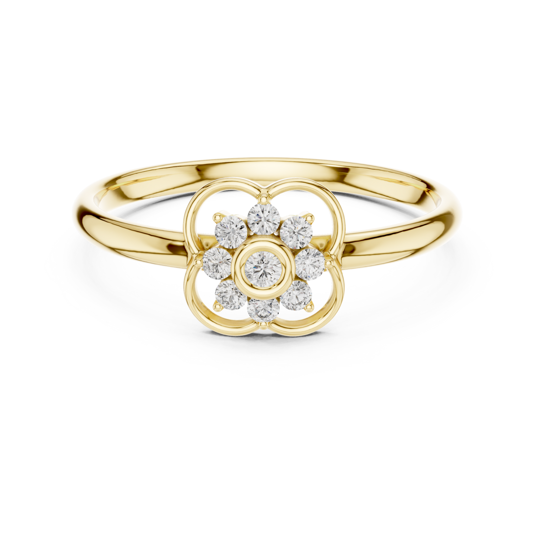 Gold Celestial Revival Iconic Band Ring Right View