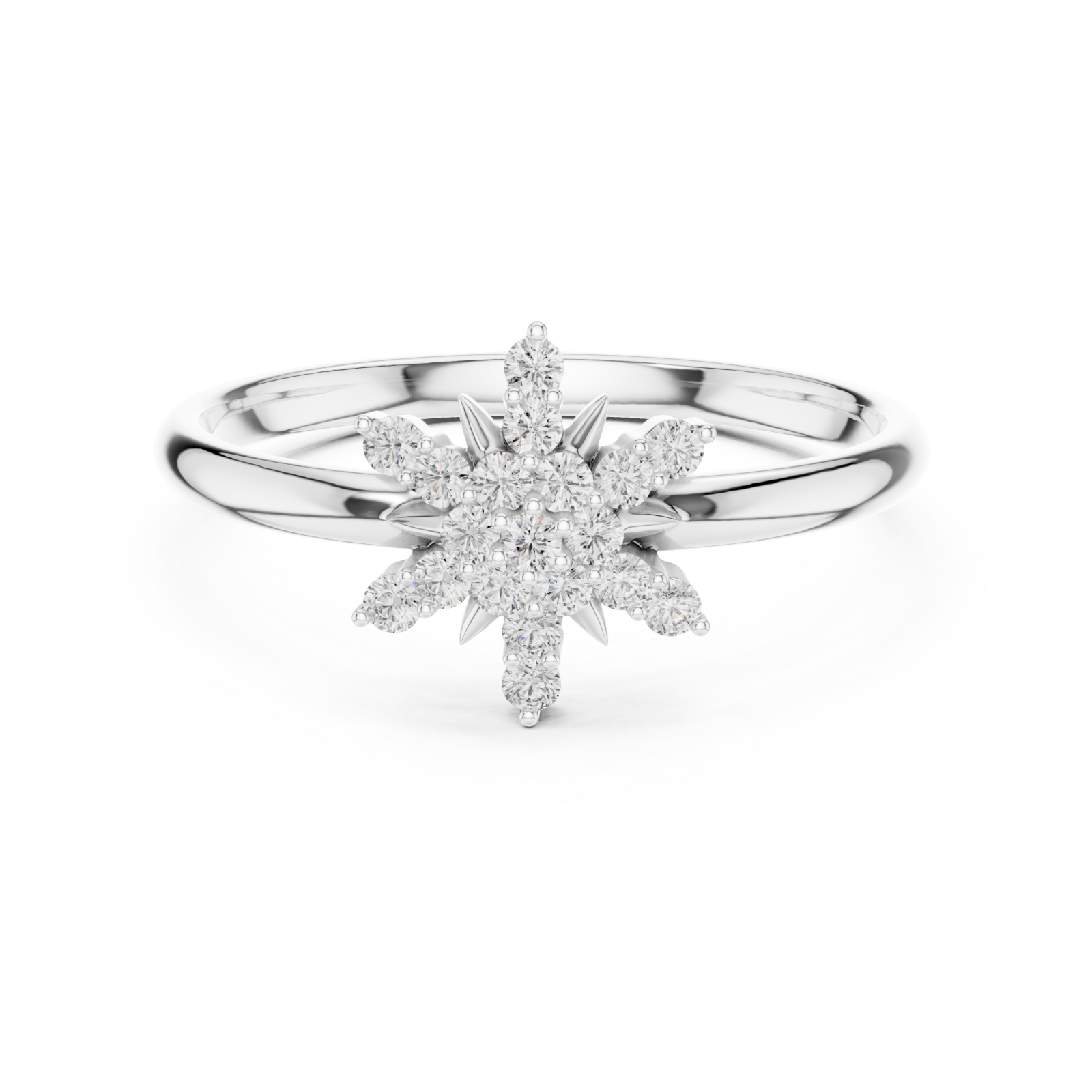  White Gold Twilight Frost Halo Front View