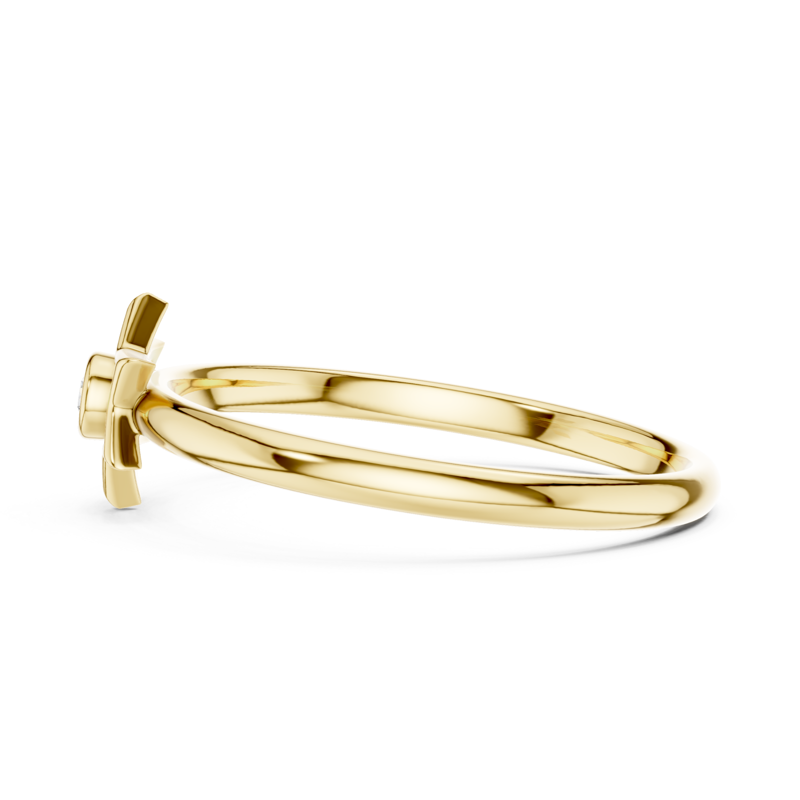  Gold Celestial Spark Radiance Band Side View