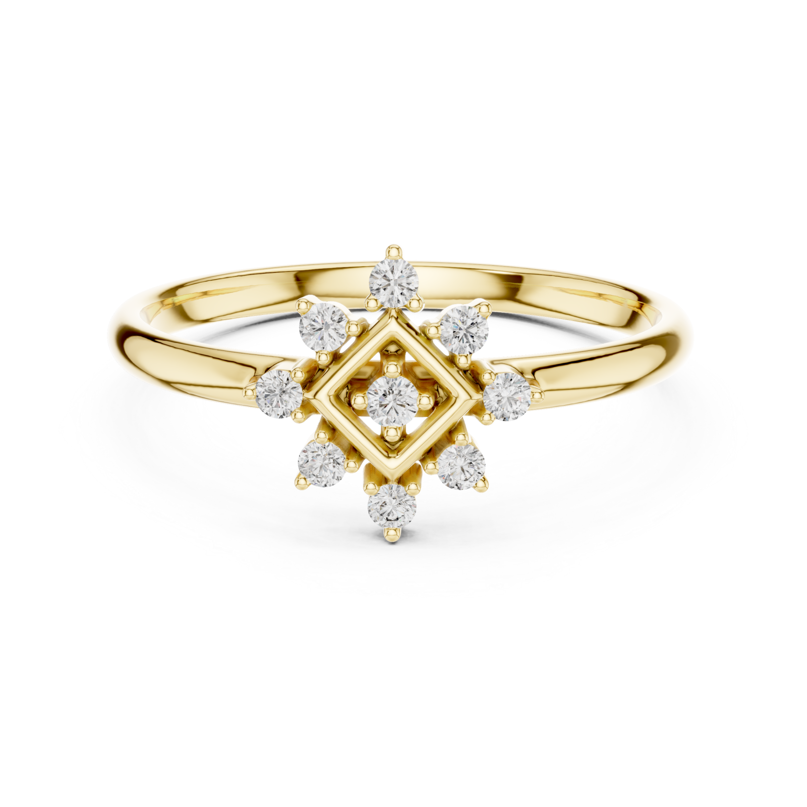  Gold Radiance Essence Cluster Band Front View
