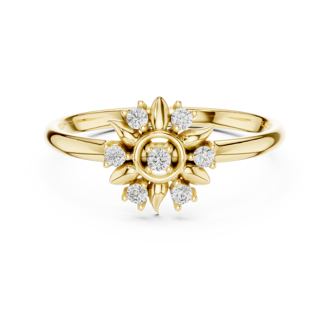 Gold Radiant Blossom Delight Band Right View