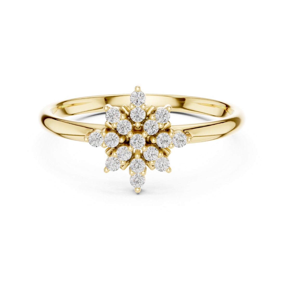 Gold Chic Petal Harmony Signature Cocktail Ring Right View