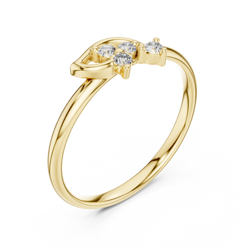Gold Celestial Arc Radiance Band Right View