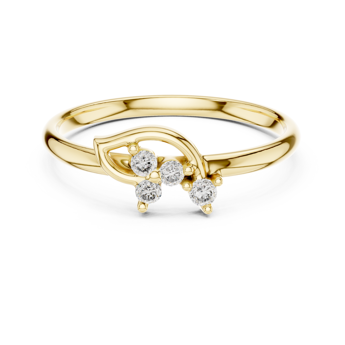 Gold Celestial Arc Radiance Band Right View