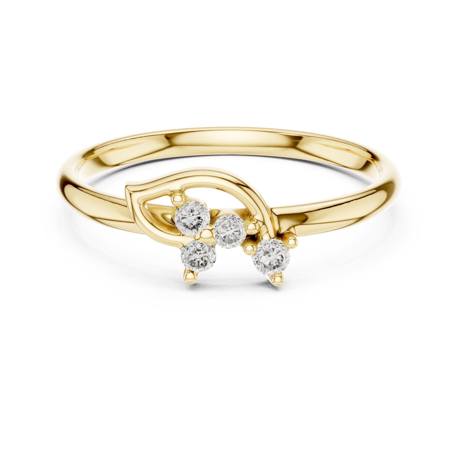  Gold Celestial Arc Radiance Band Front View