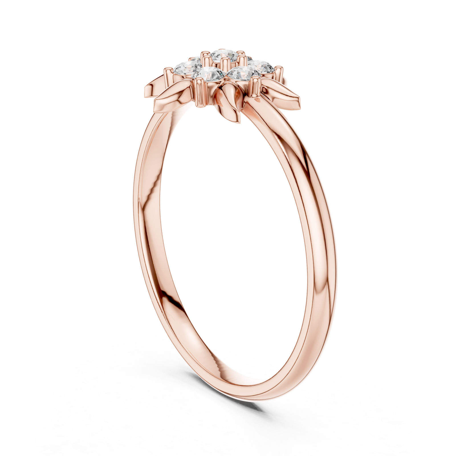  Rose Gold Petal Essence Ring Left View