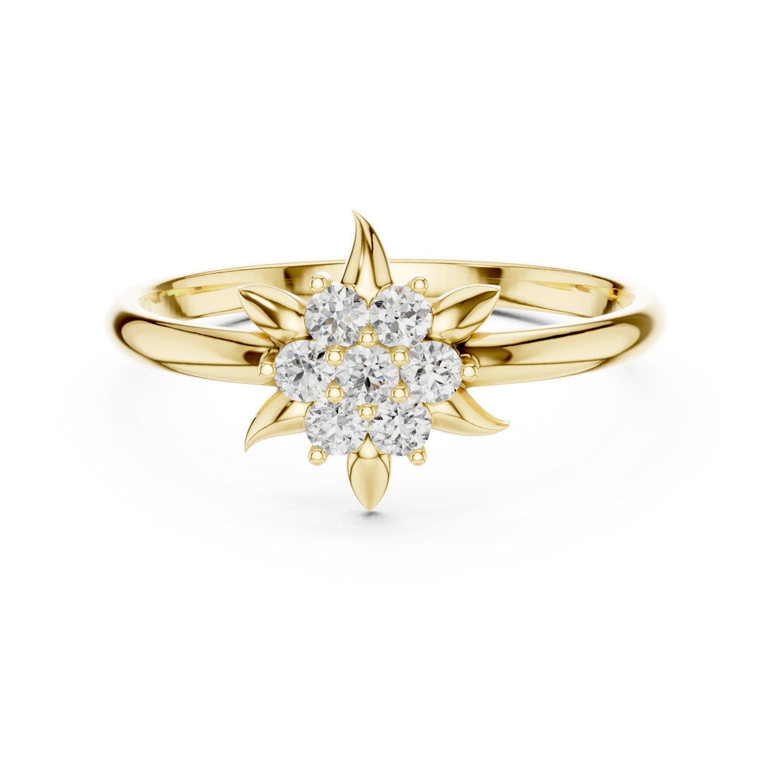 Gold Petal Essence Ring Right View