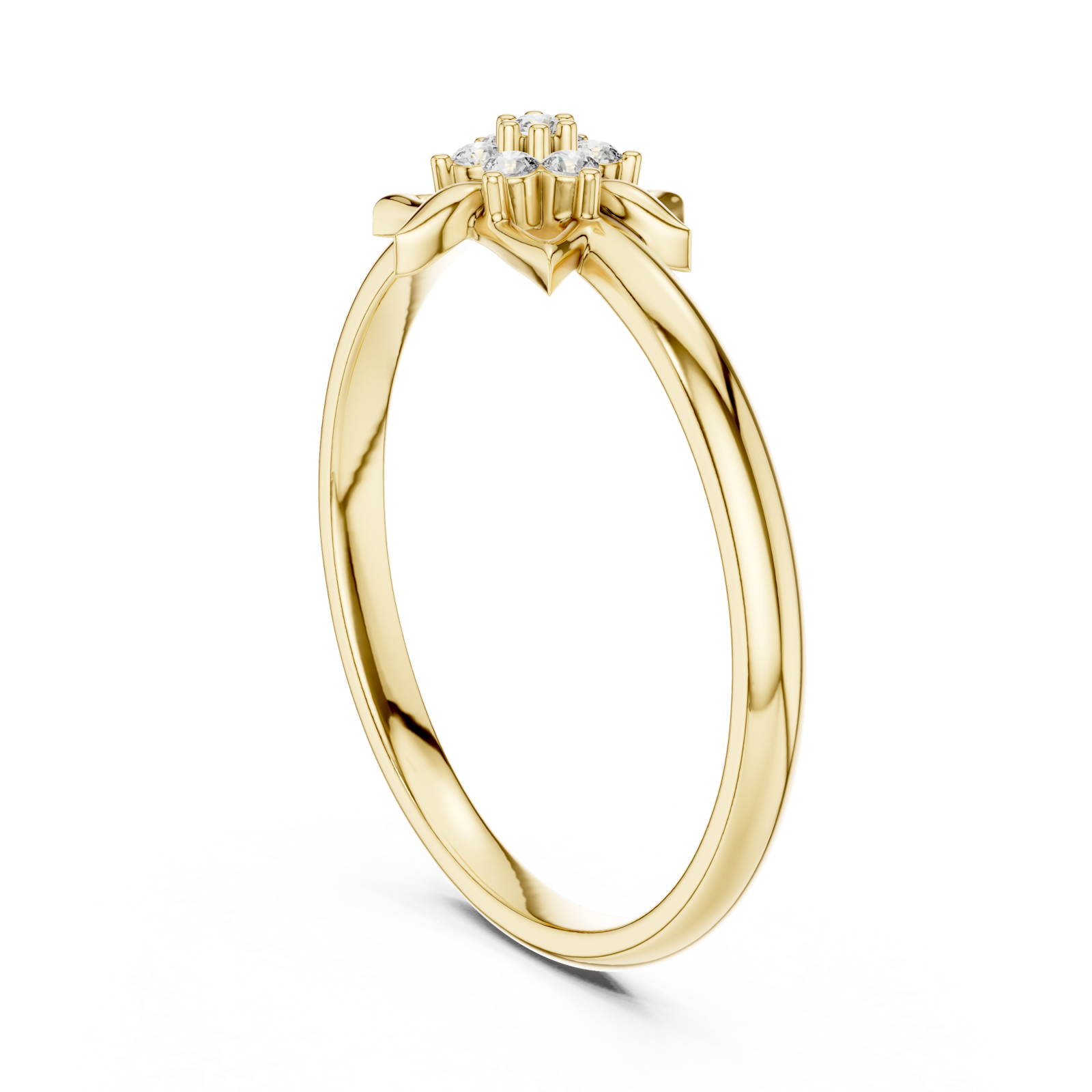  Gold Twilight Cluster Ring Left View