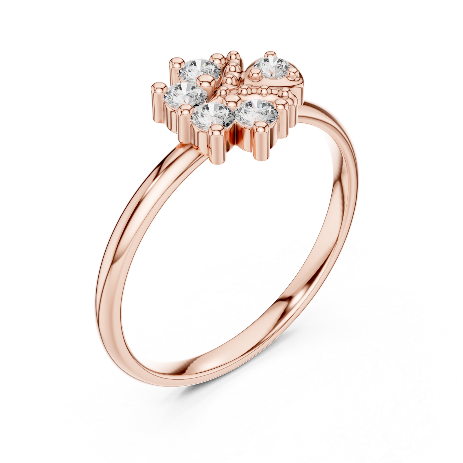 Rose Gold Opal Whisper Ring Right View
