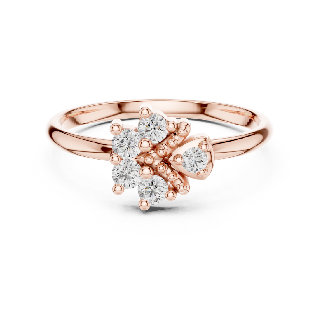  Rose Gold Opal Whisper Ring Right View