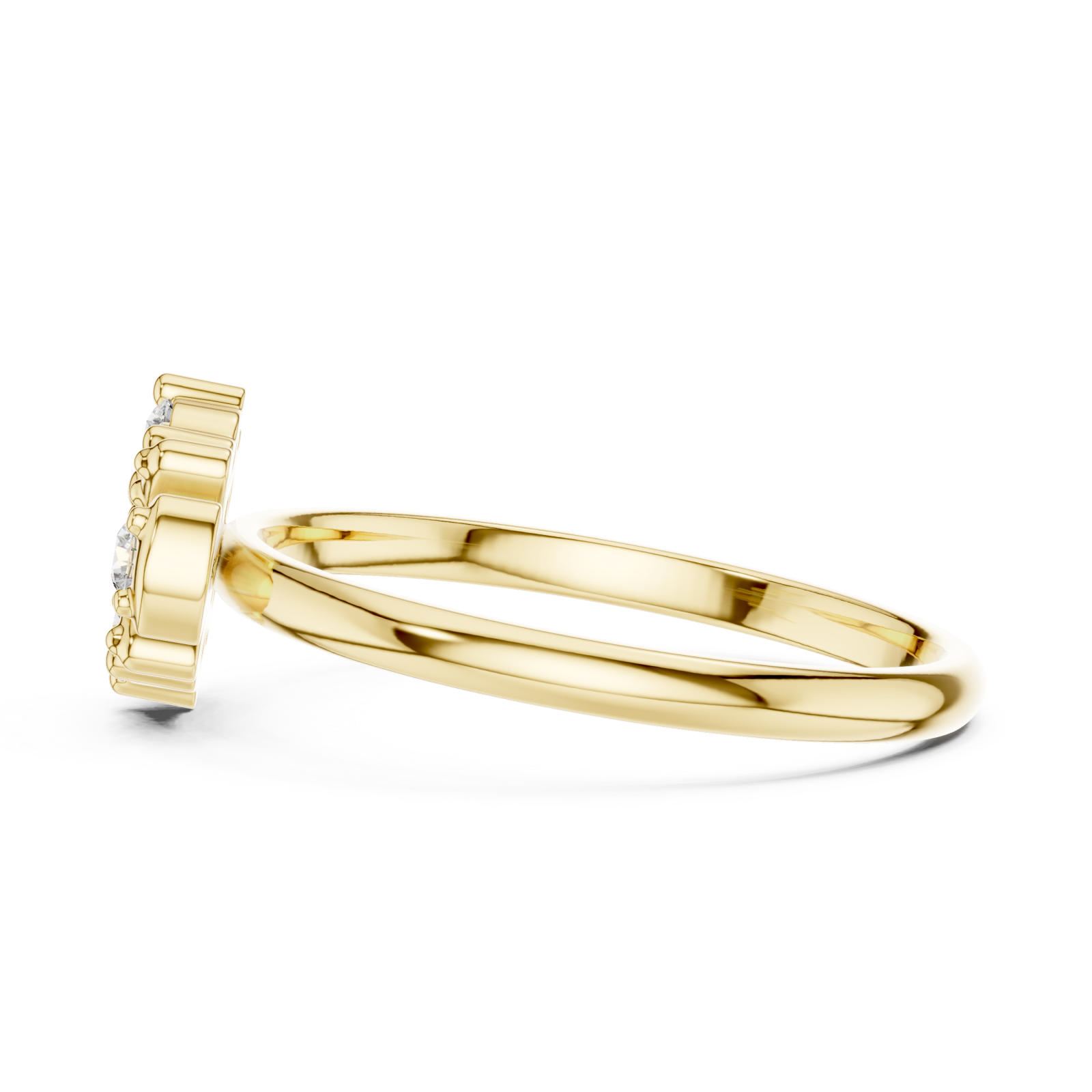  Gold Opal Whisper Ring Side View