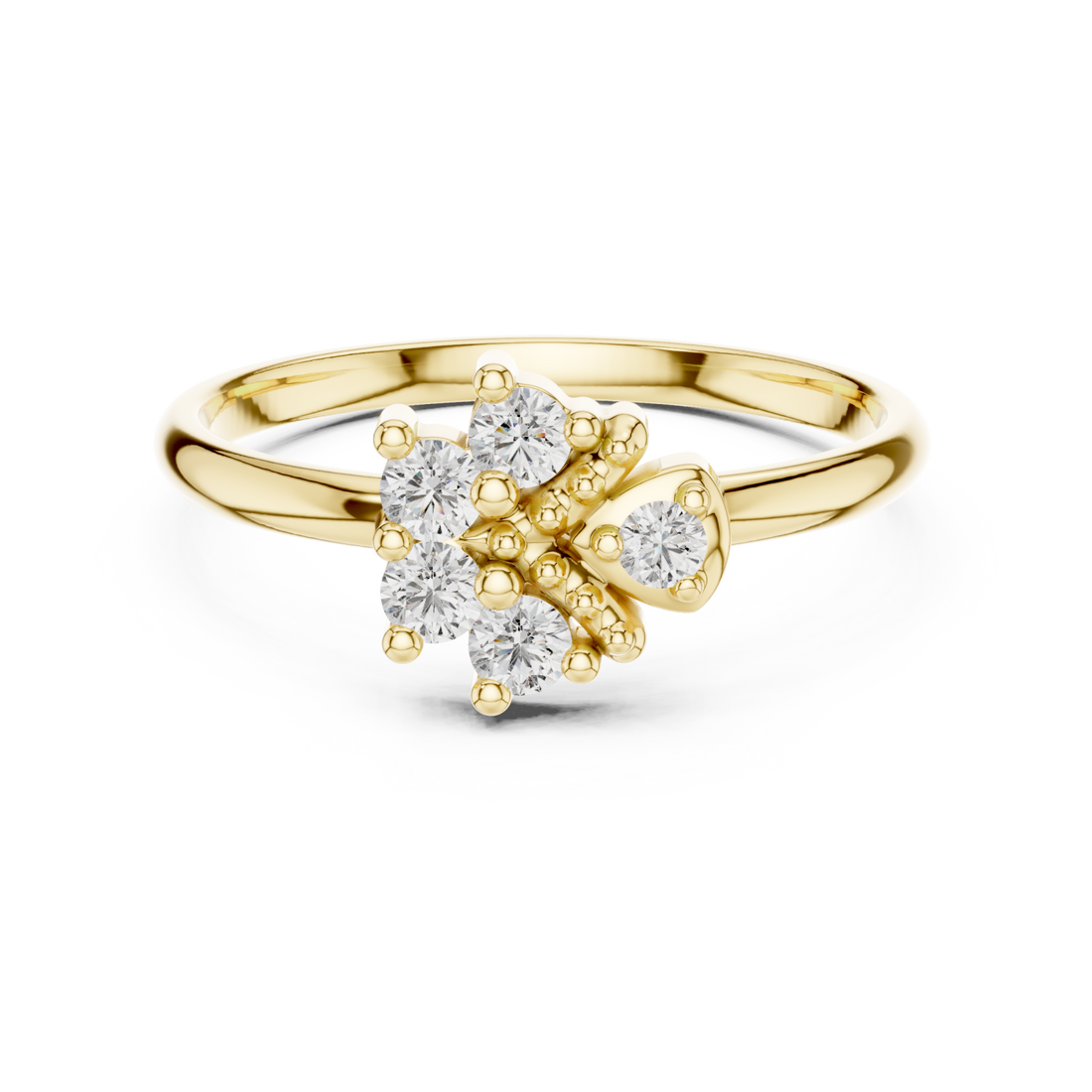 Gold Opal Whisper Ring Right View