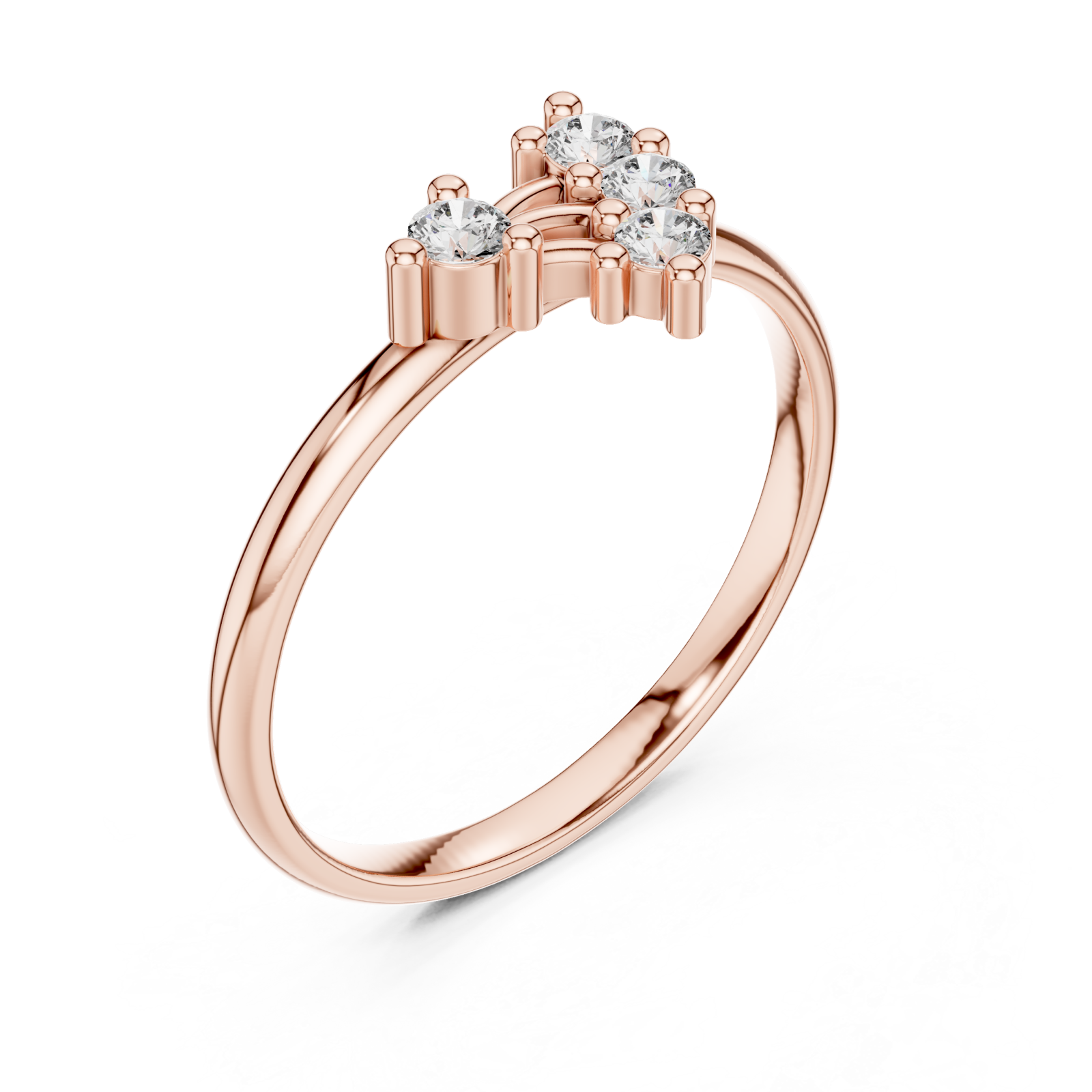  Rose Gold Viva Harmony Ring Right View
