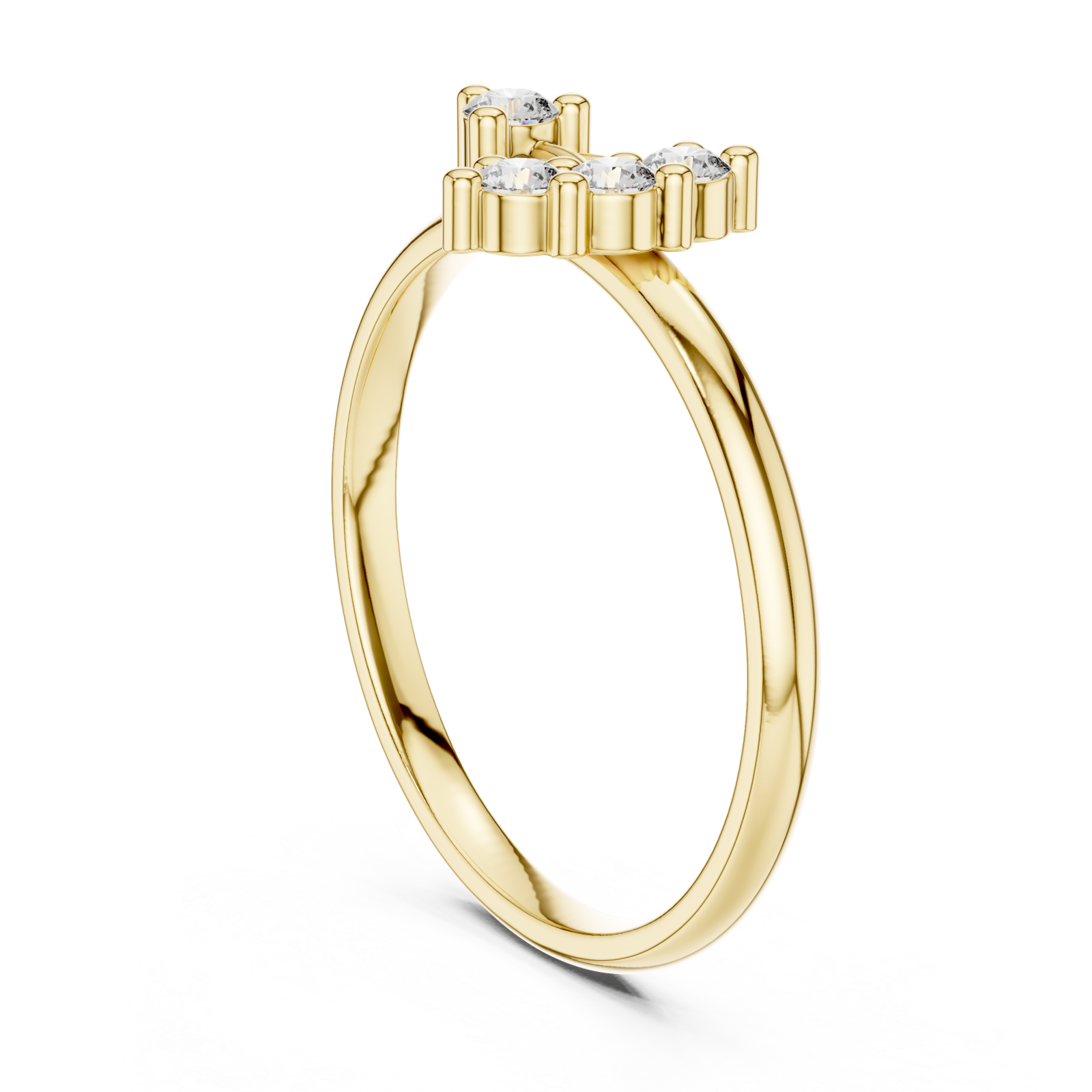  Gold Viva Harmony Ring Left View