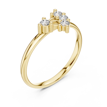 Gold Viva Harmony Ring Right View