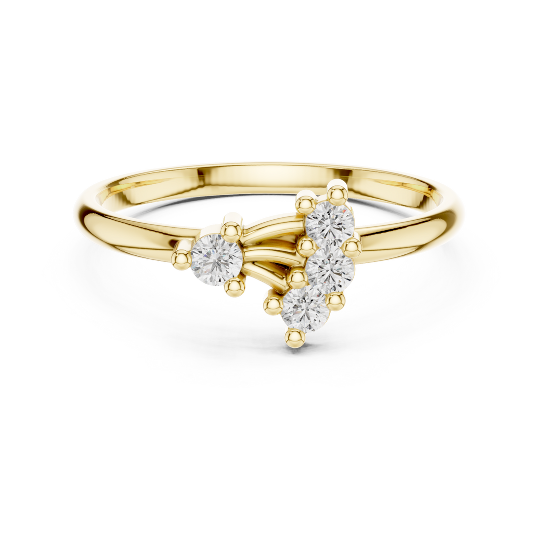 Gold Viva Harmony Ring Right View