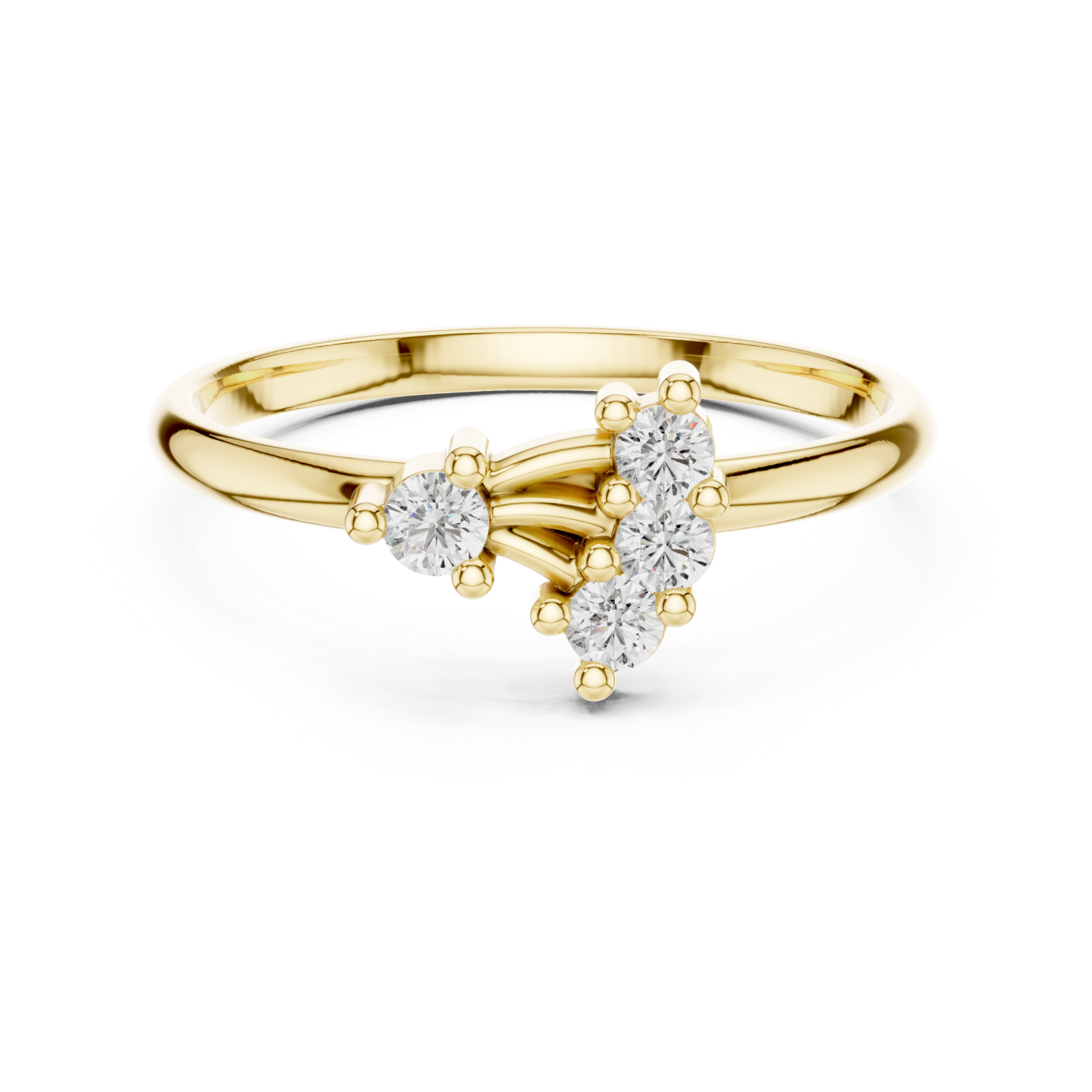 Gold Viva Harmony Ring Front View