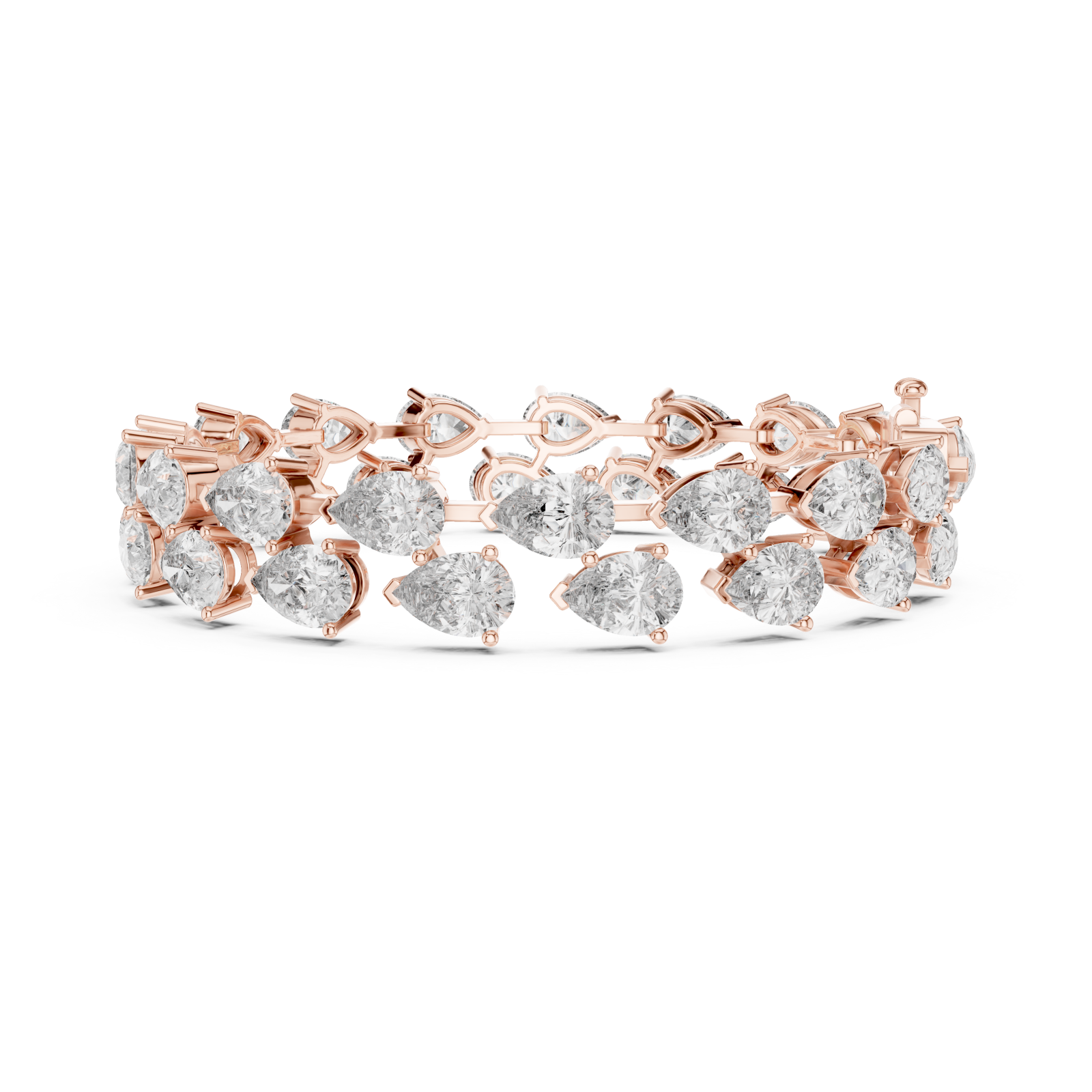 Pear Shape Diamond Tennis Bracelet