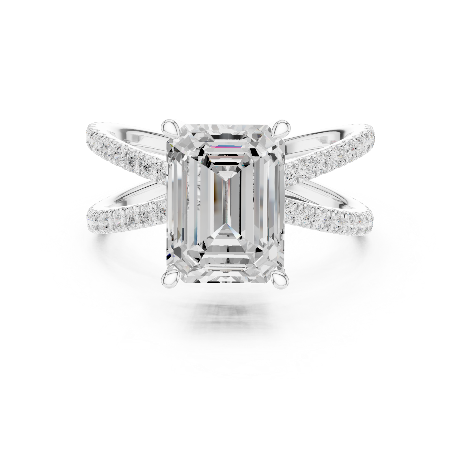  White Gold Twilight Harmony Crossover Gala Band Front View